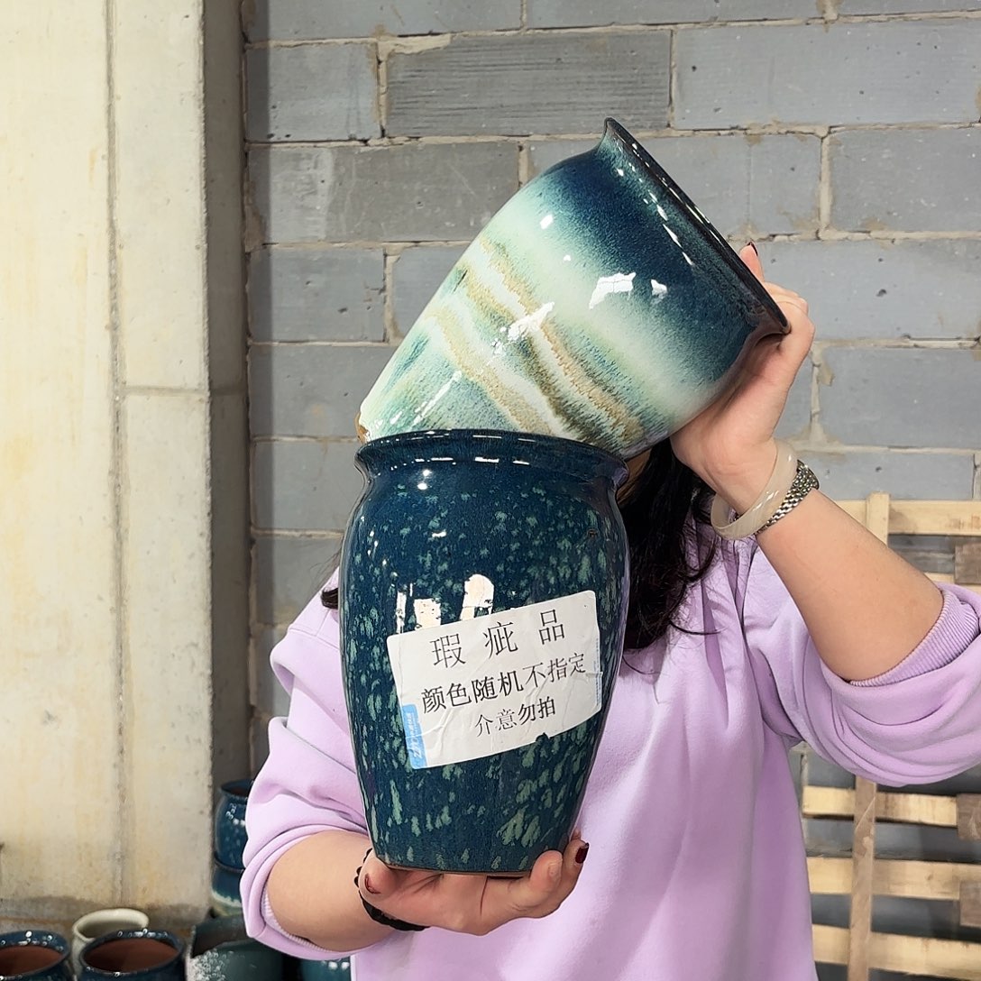 瑕疵两个高24/17紫砂