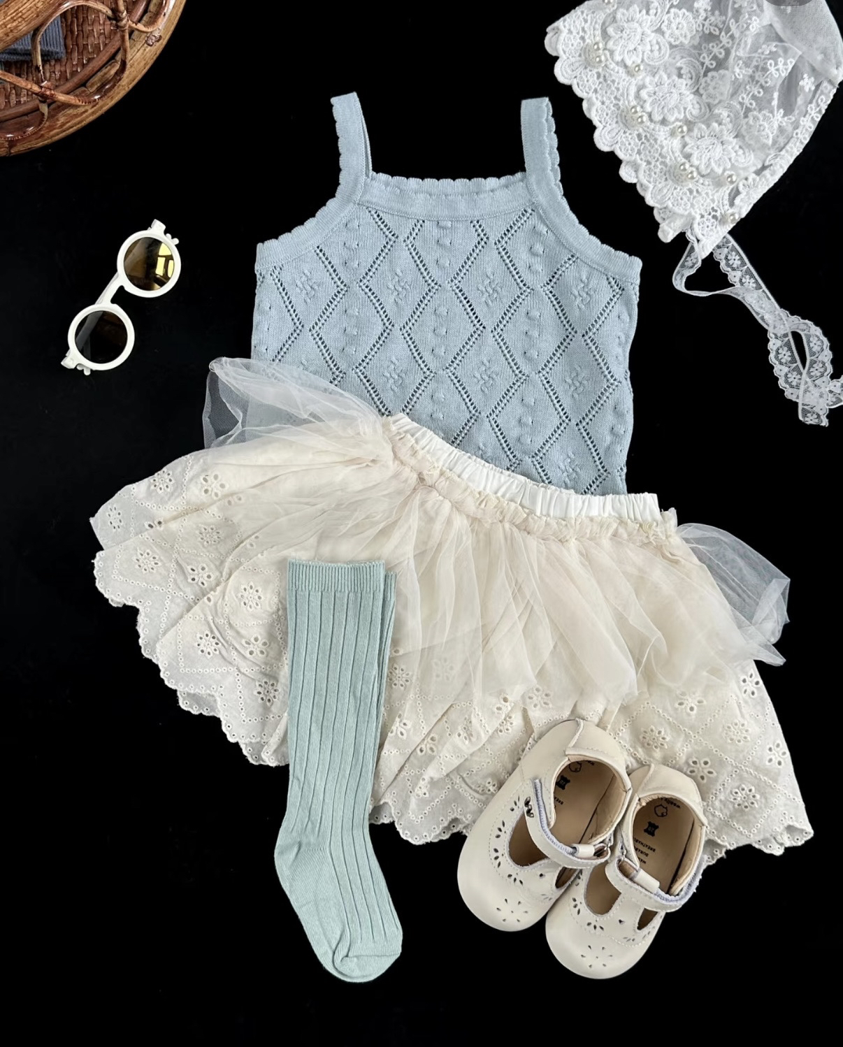 女通用夏季韩版男女通用纯色套装裙子公主风