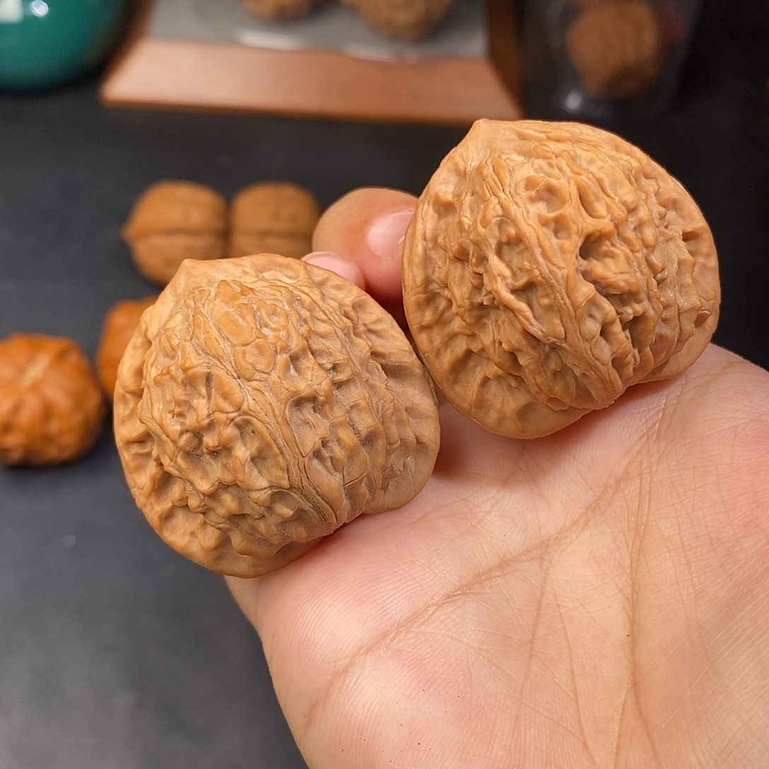 文玩核桃把件寿桃全品39-