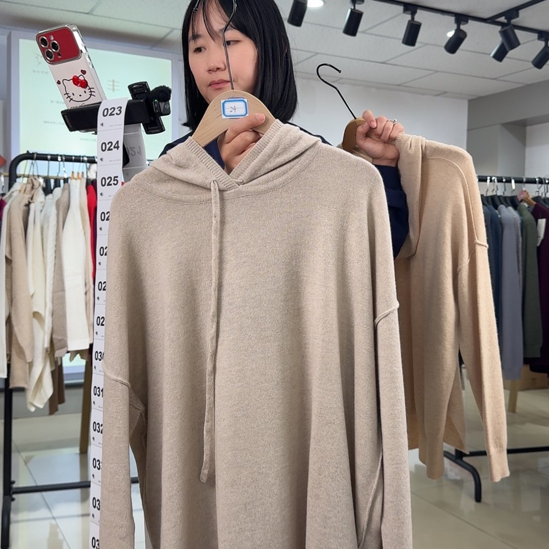 山羊绒纯羊绒保暖女衫XL码021