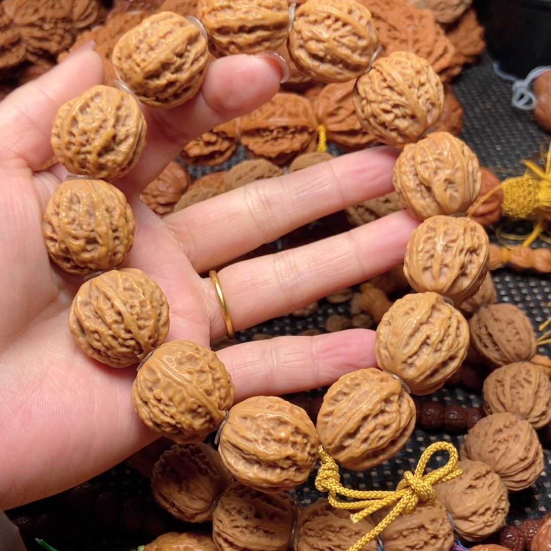 等***世文玩核桃手串京八棱手串