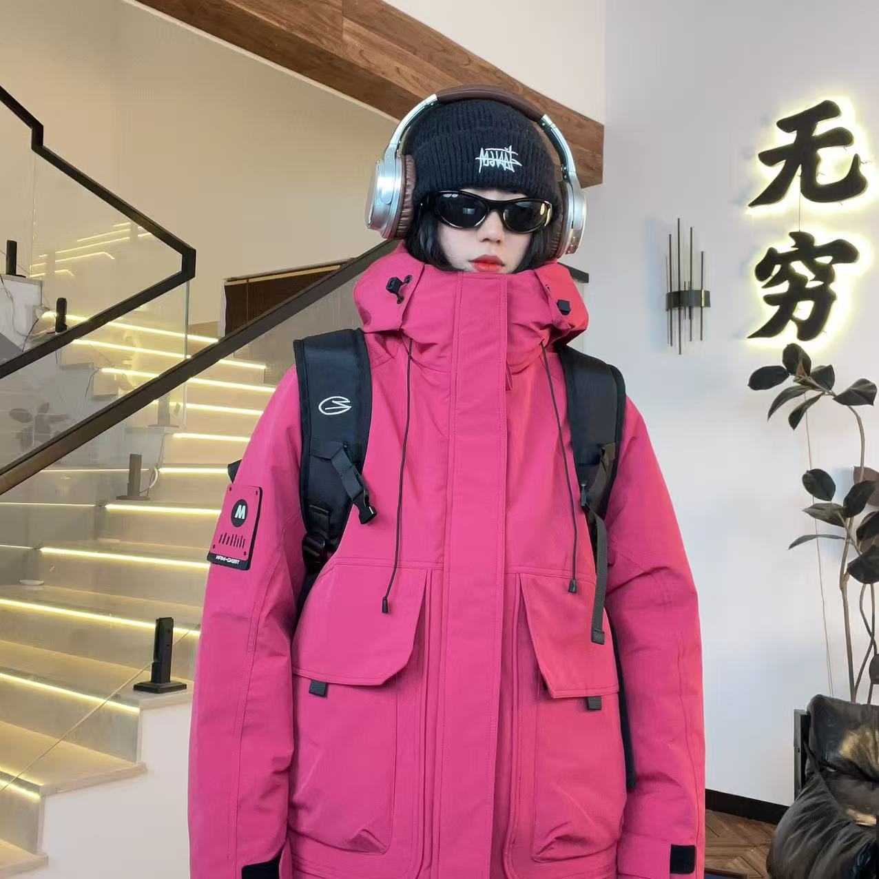 【国标羽绒服】情侣百搭帅气学生连帽加厚保暖时尚男外套2518#YP