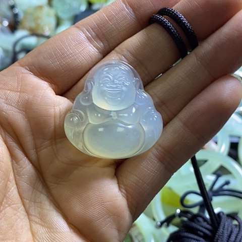 岫玉颈饰未镶嵌挂件