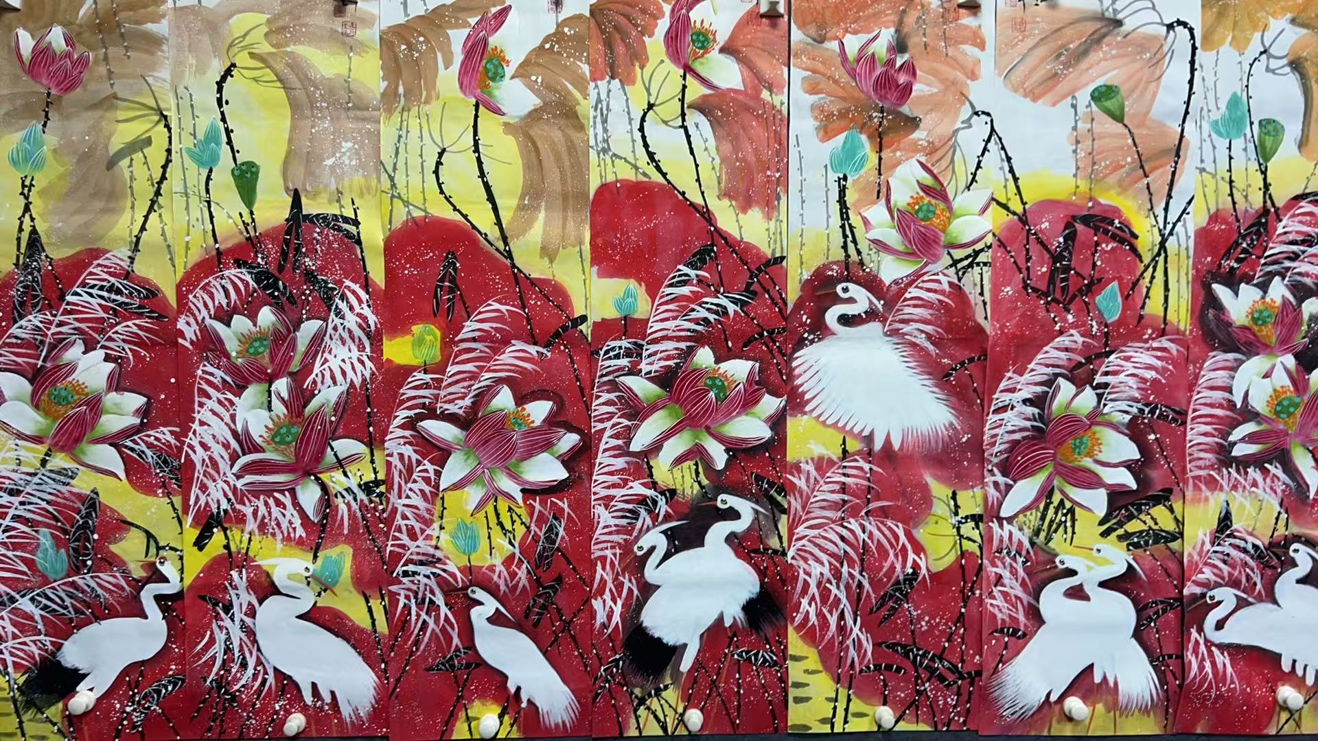 【树新】精品十二条屏装饰画通用链接