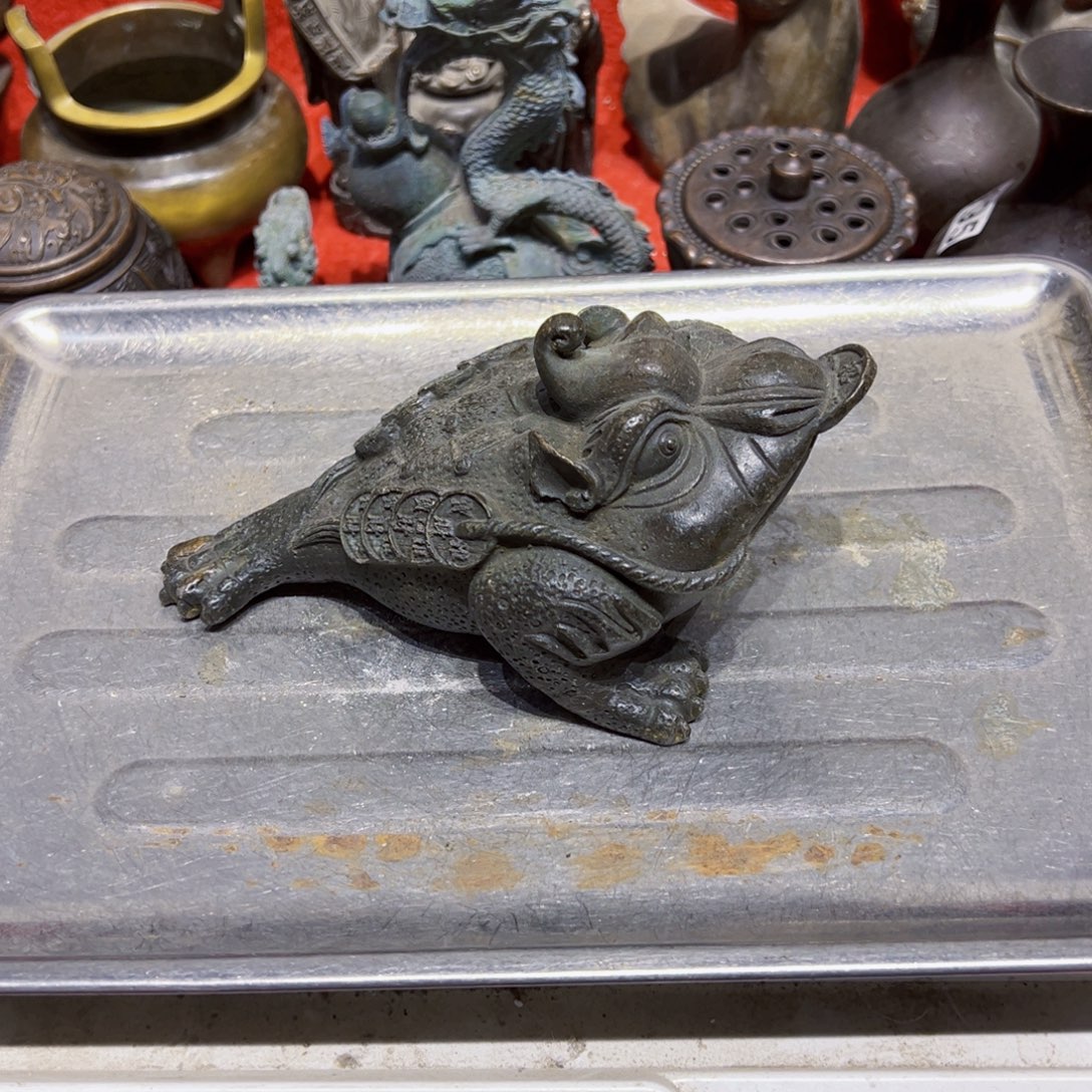 黄铜摆件，文房摆件