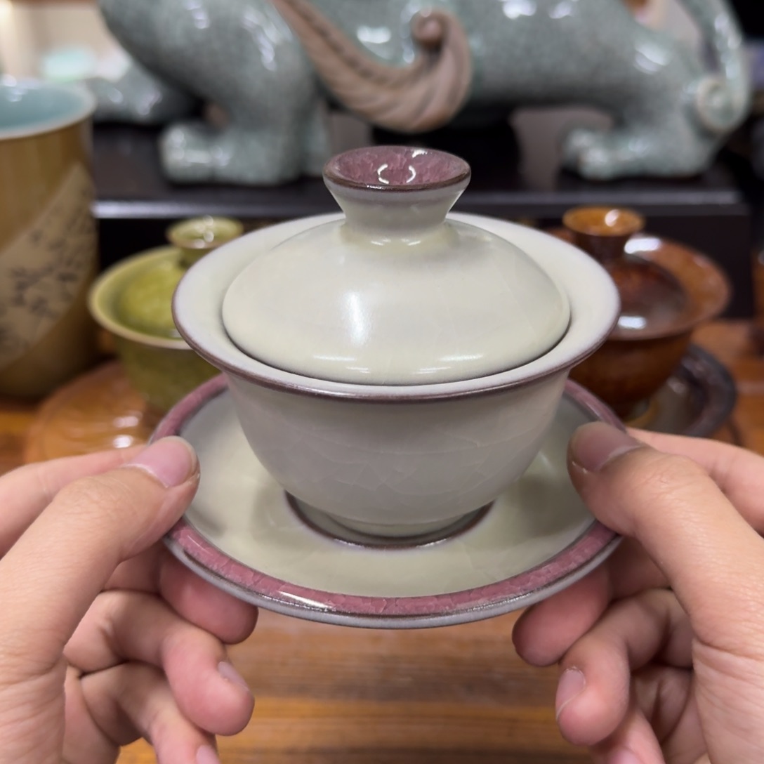 龙泉青瓷茶具微瑕8137