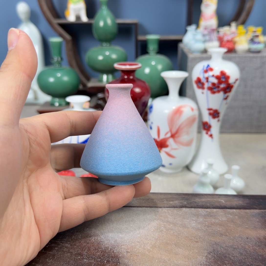 陶瓷手工小花器摆件