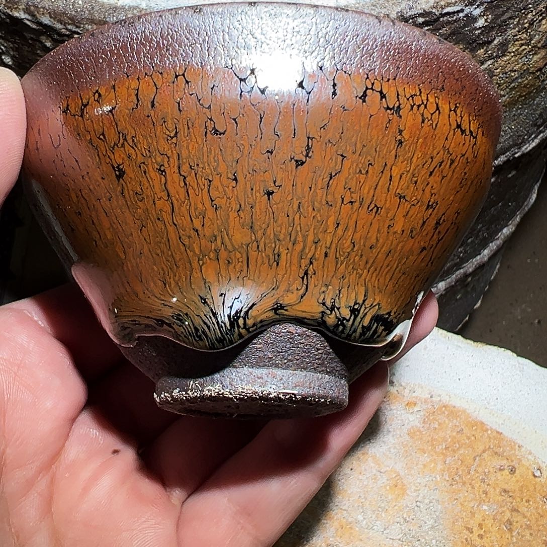 茶盏行知建盏老黄头