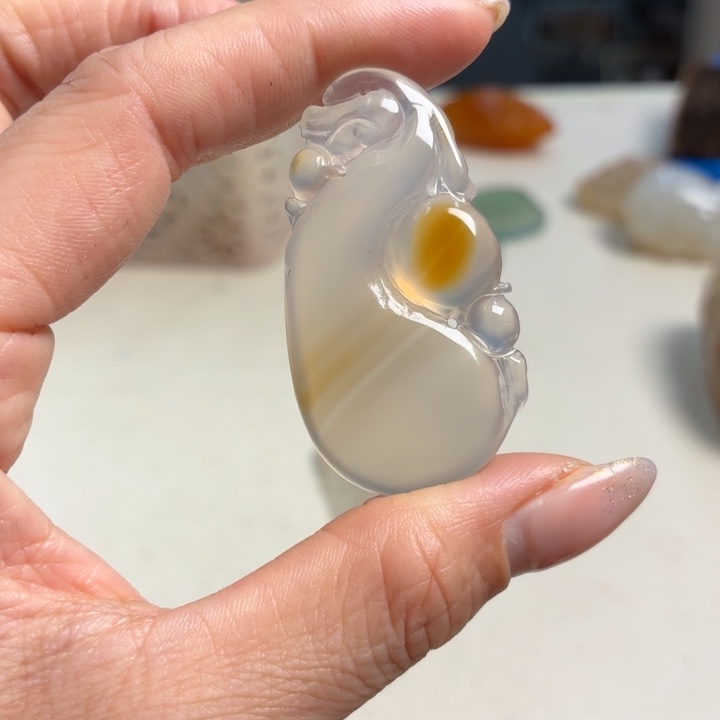 玛瑙/玉髓未镶嵌吊坠(不含链)