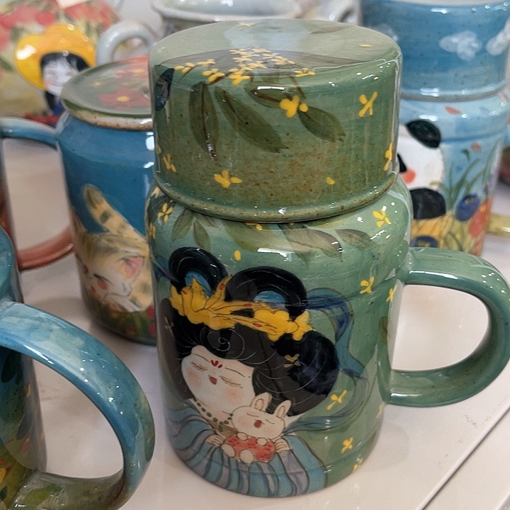 陶景德镇釉下手绘陶瓷 