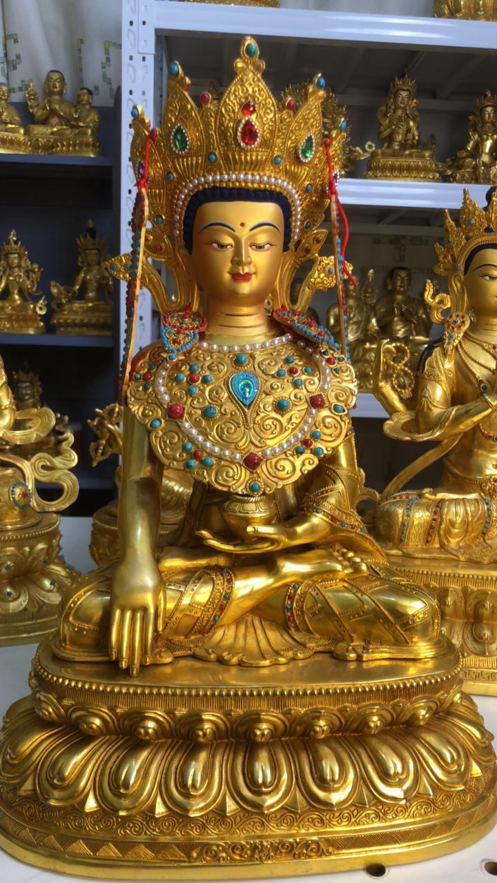 觉悟佛45公分黄铜材质