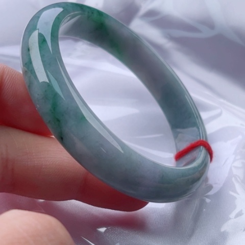翡翠手镯未镶嵌正61.5无纹裂48小时鉴赏期