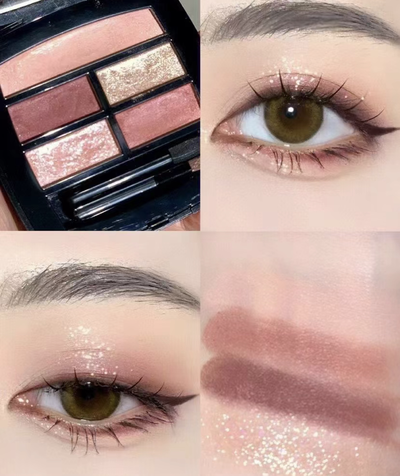 可可家五色眼影妆感细腻