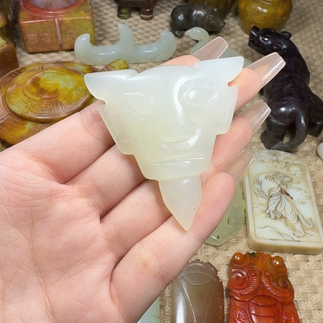 白玉菩提吊坠挂件