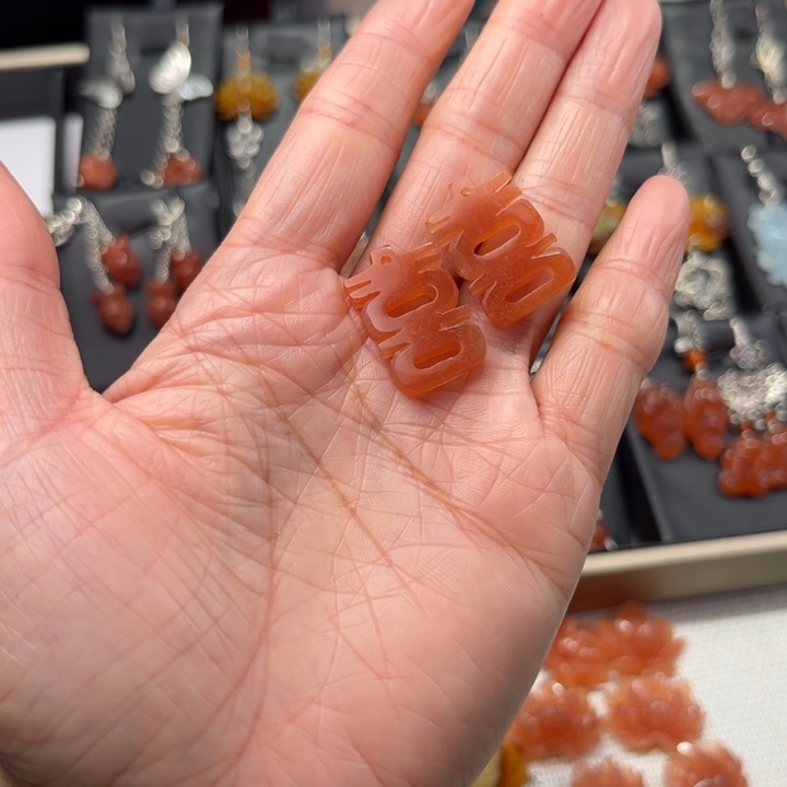 蛇纹石玉耳饰银S925镶嵌?****?