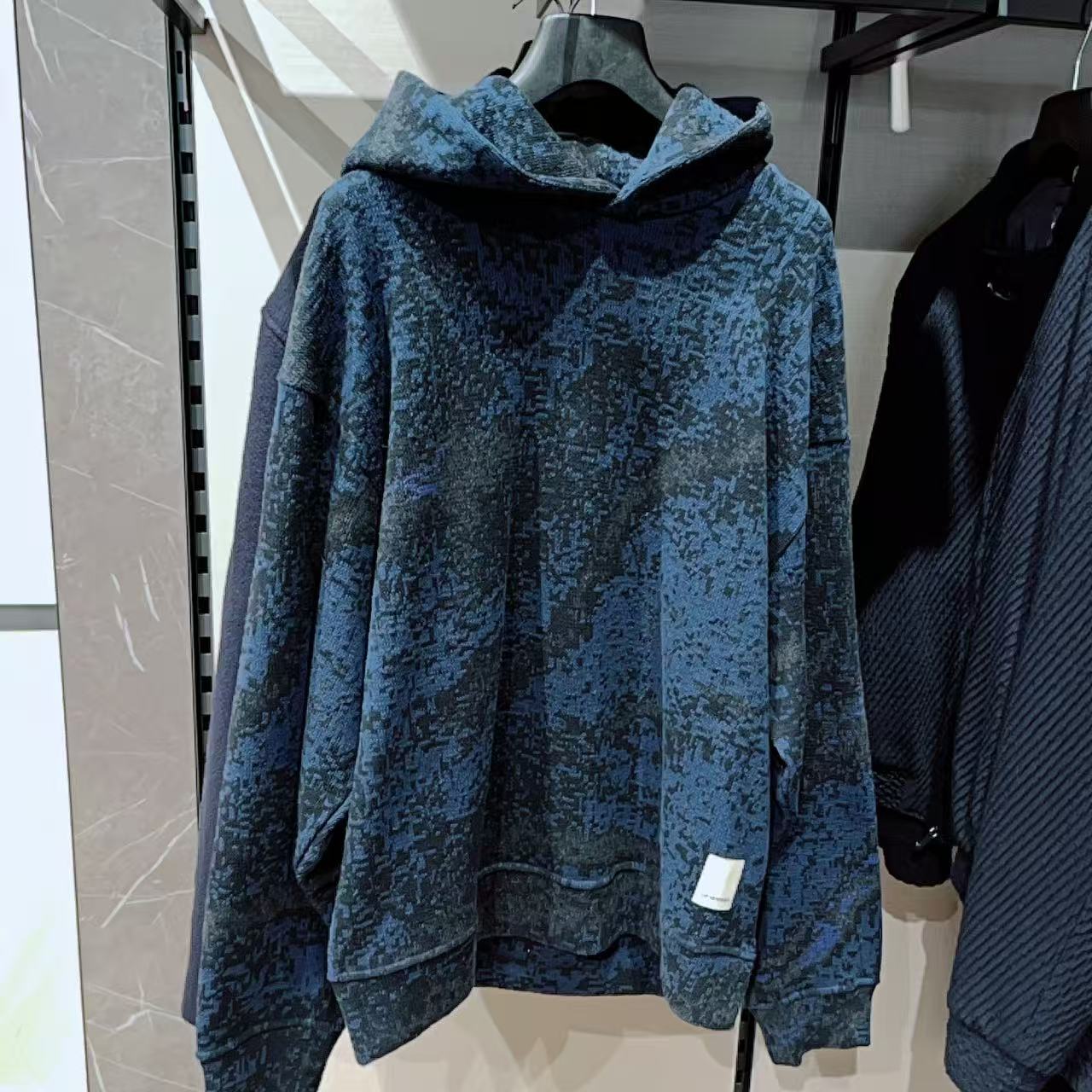 未使用 GIORGIO ARMANI/阿玛尼 男款EA运动加绒连帽卫衣男装秋冬