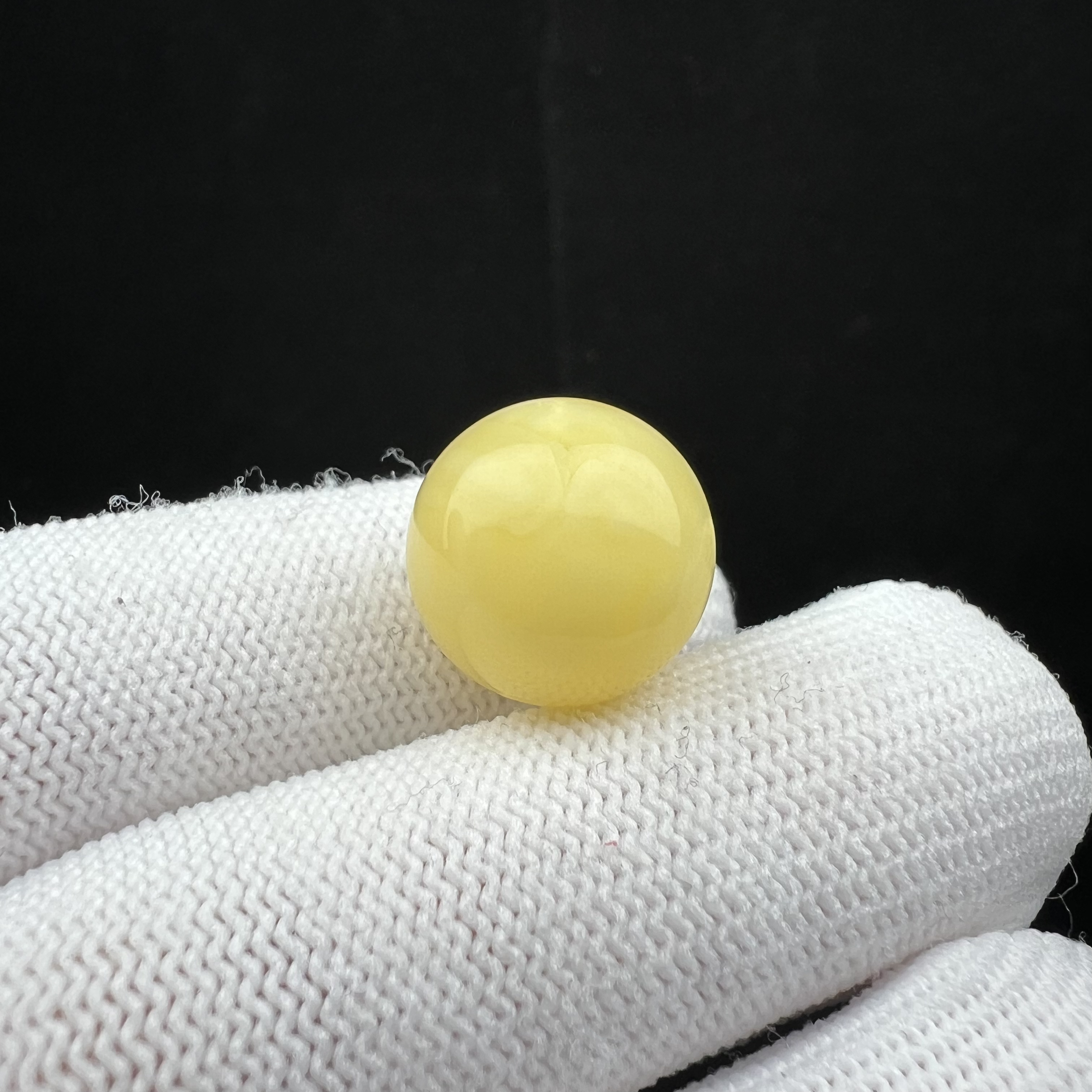 A1252天然蜜蜡圆珠约15.2mm支持复检 假一罚十