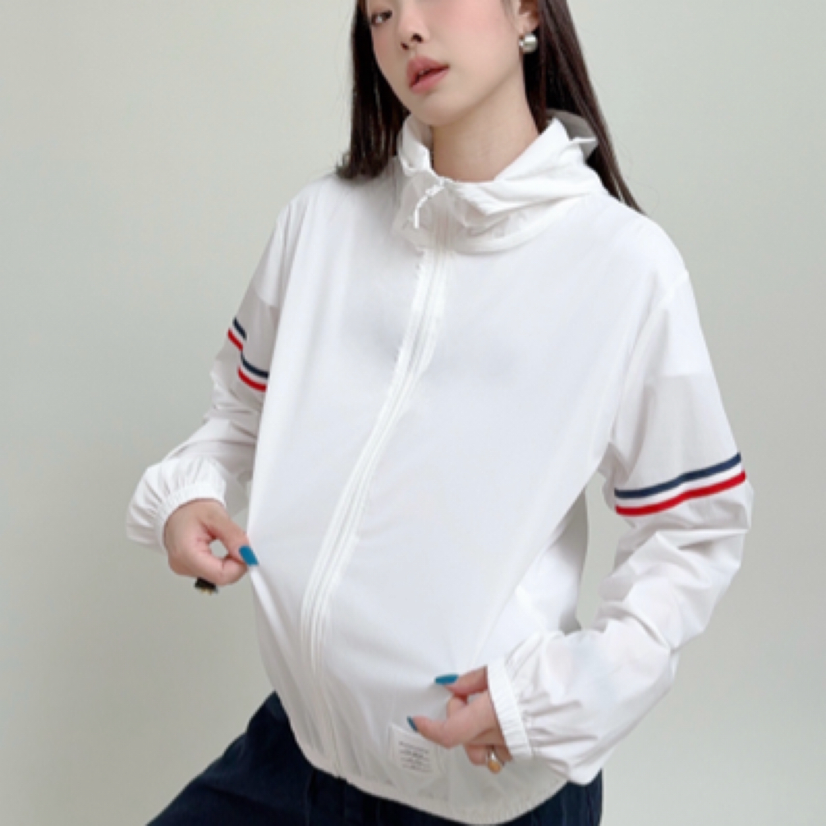 防晒衣女款小个子夏季套装冰丝外套开衫2024新款防紫外线防晒服薄