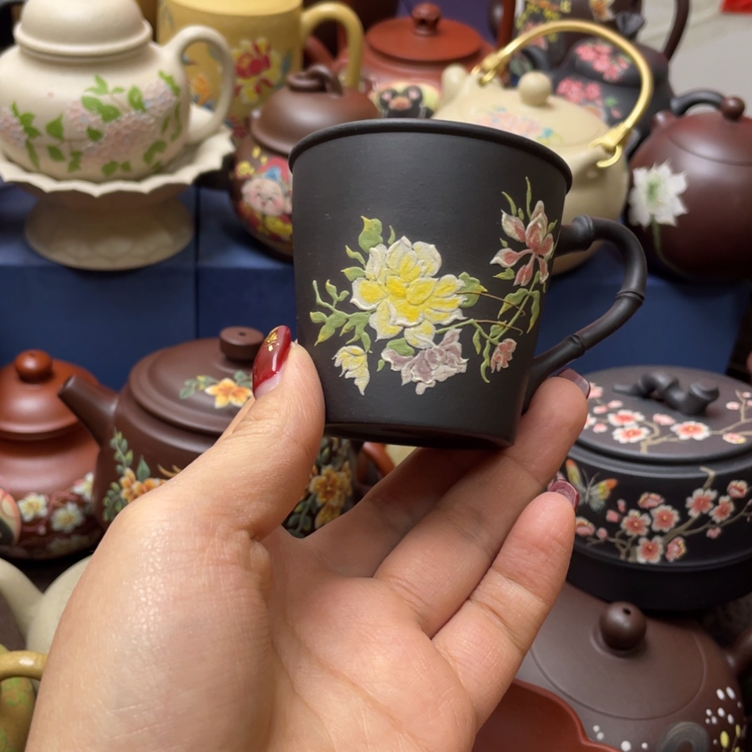 红泥茶杯紫砂主人杯100cc