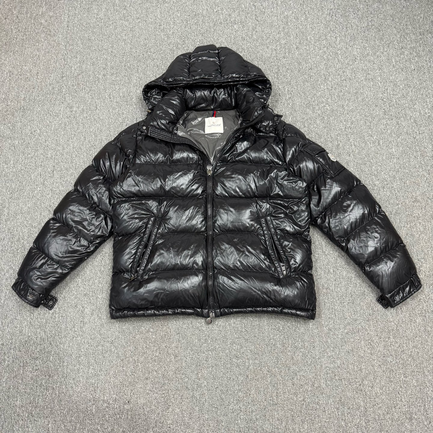 99新 MONCLER 18057297 Moncler蒙口 黑色maya羽绒服外套 6码99新