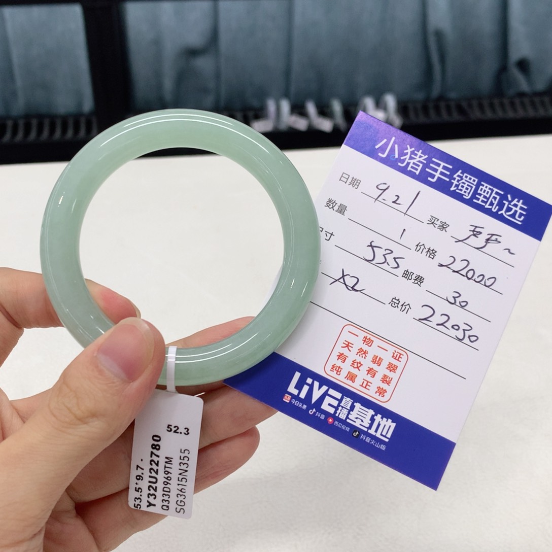 未镶嵌手镯翡翠严*