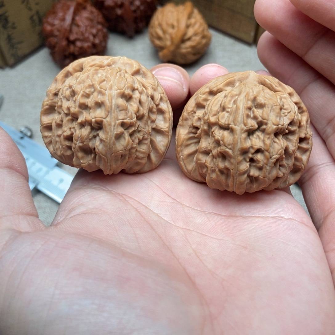 吊坠文玩核桃白狮子