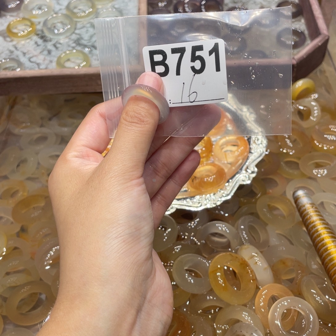 玛瑙/玉髓未镶嵌戒指751