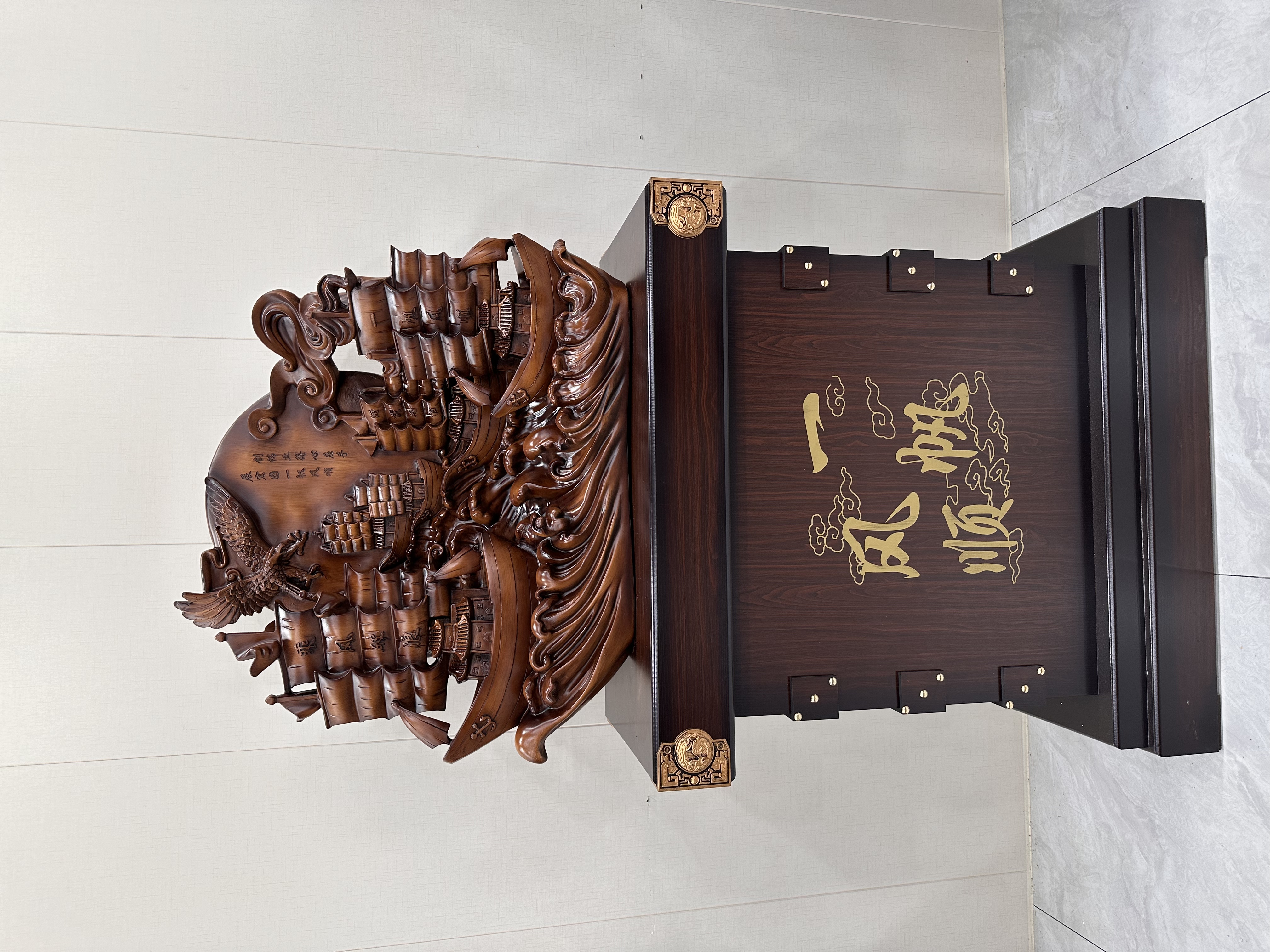 （1-29定制款乘风破浪）落地装饰办公室客厅公司开业乔迁礼品