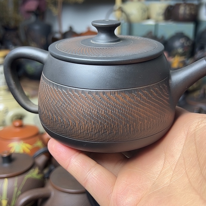 建水紫陶大容量跳刀壶全品特价