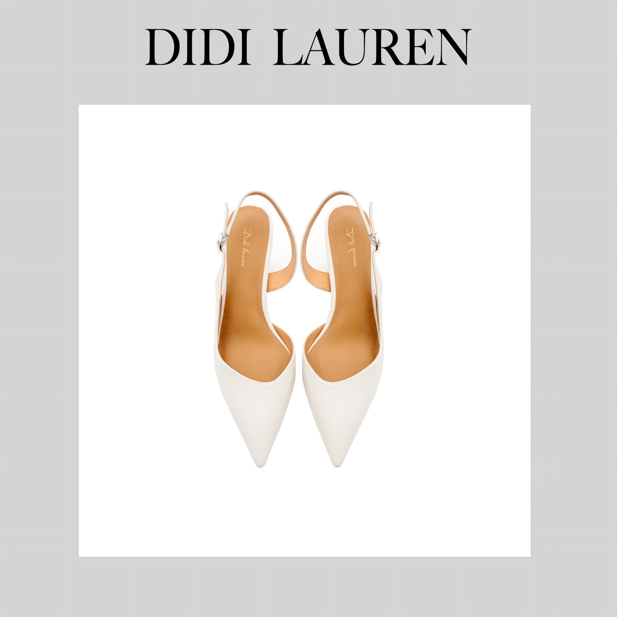 DIDI LAUREN“南栀千金”法式轻奢高级感简约大气尖头真皮高跟鞋