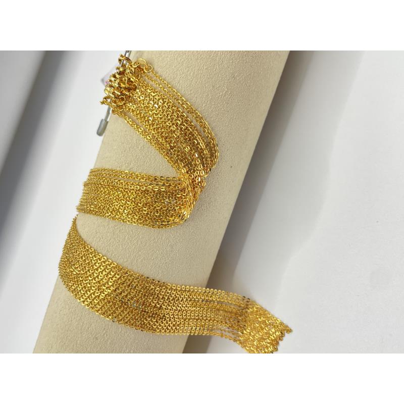 【一物一证】固定款黄色闪O链项链