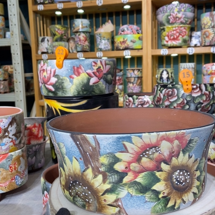 红陶景德镇艺术手绘作品