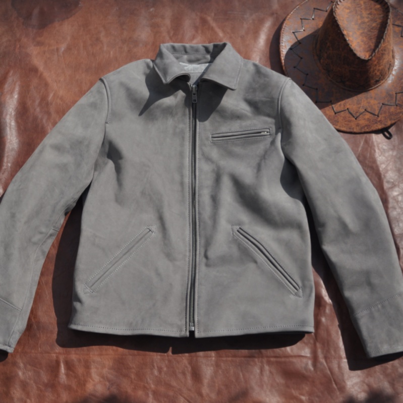 青岛皮衣 金秋福利双十一大促 无涂磨砂牛皮经典1930男款真皮皮衣