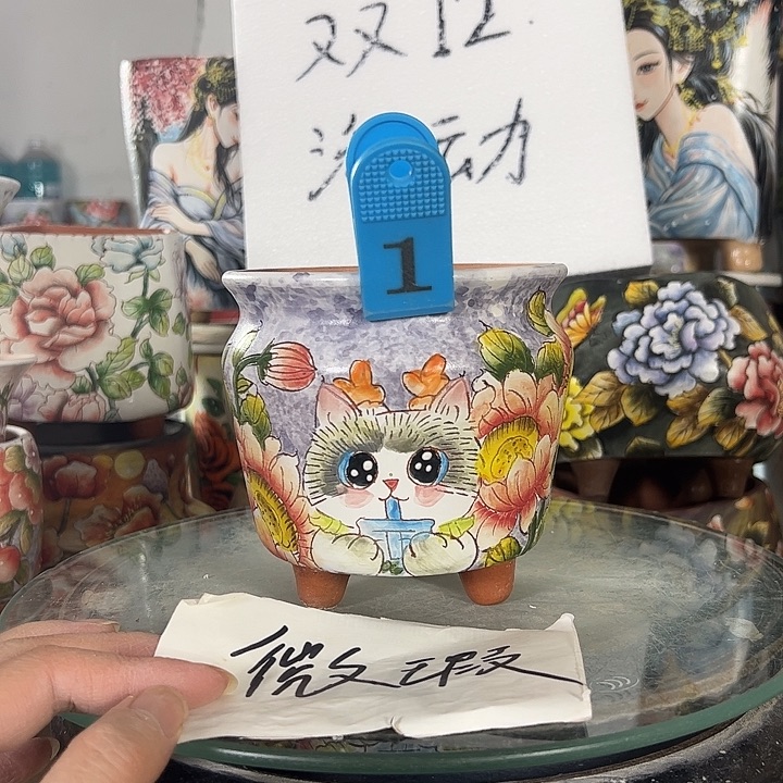 景德镇手绘花盆性价比超高