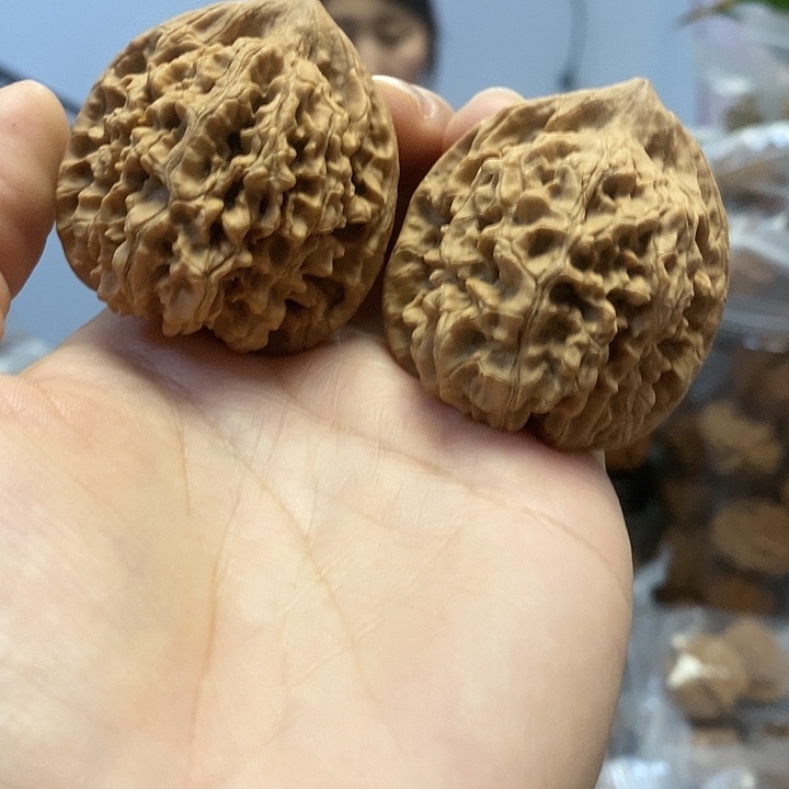 把件文玩核桃43麒麟纹官帽