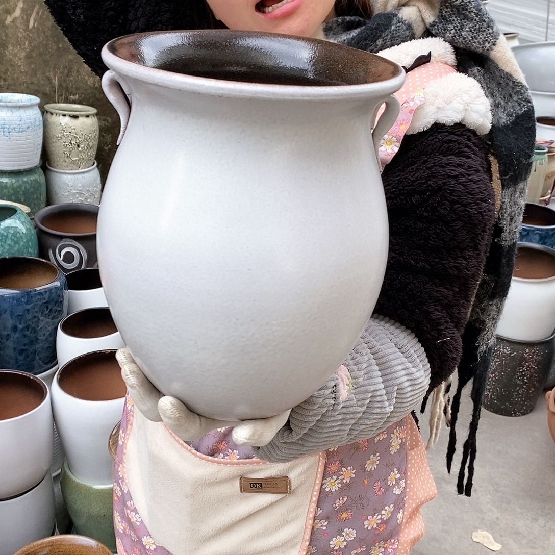 紫砂花盆正品口20高27