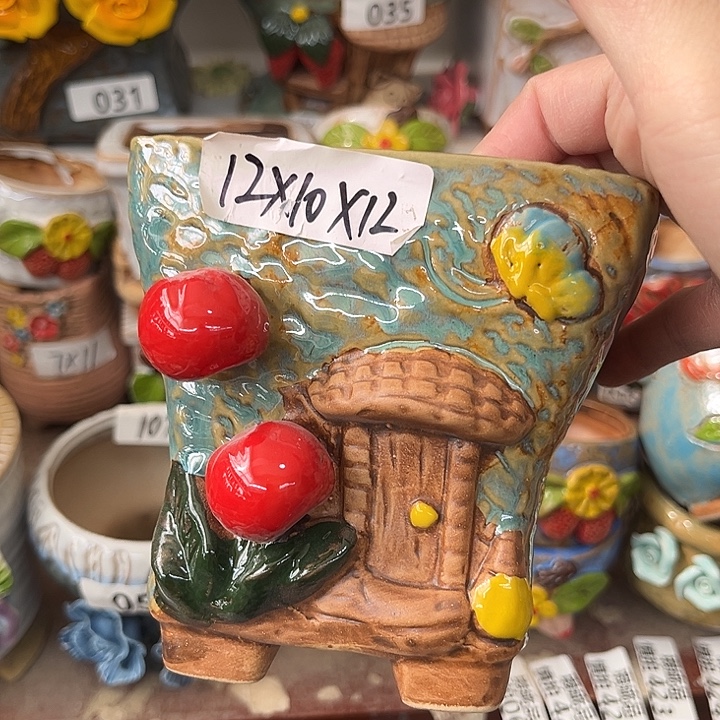 粗陶材质多肉花盆