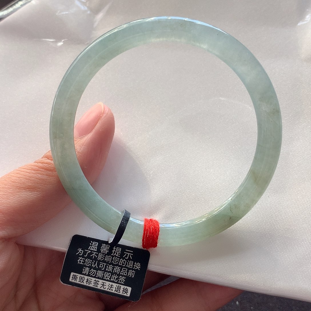 翡翠未镶嵌手镯52➕瑕疵漏