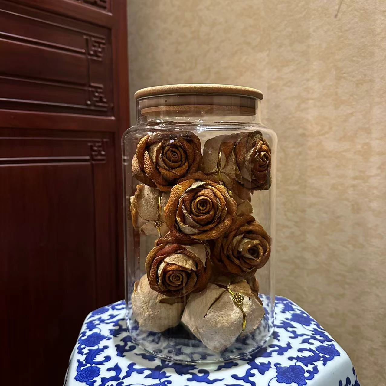 【百年全福號】新会玫瑰花型陈皮茶｜核心产区东甲 圈枝 /500克