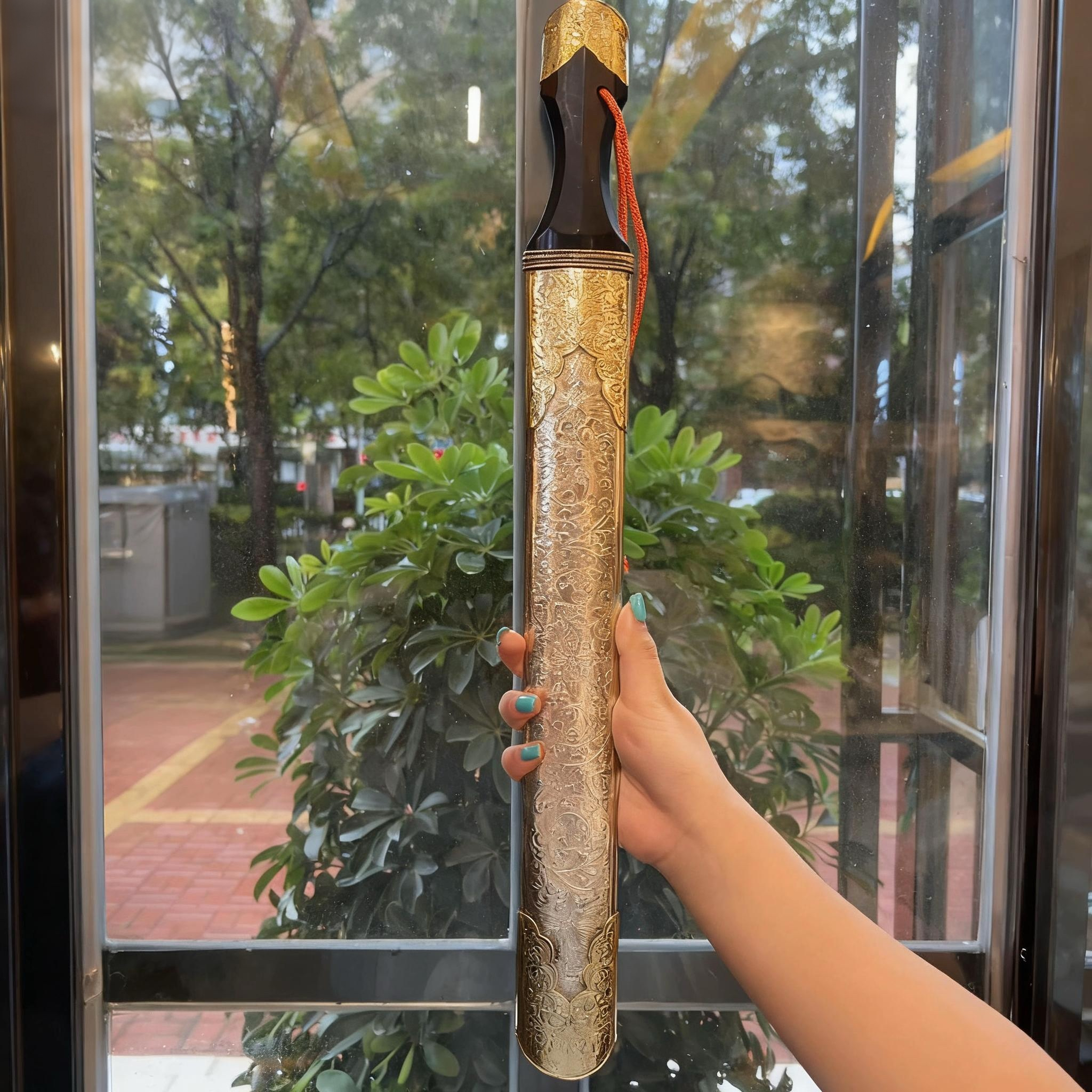 新品民族藏刀水果刀纯手工家用雕刻花纹