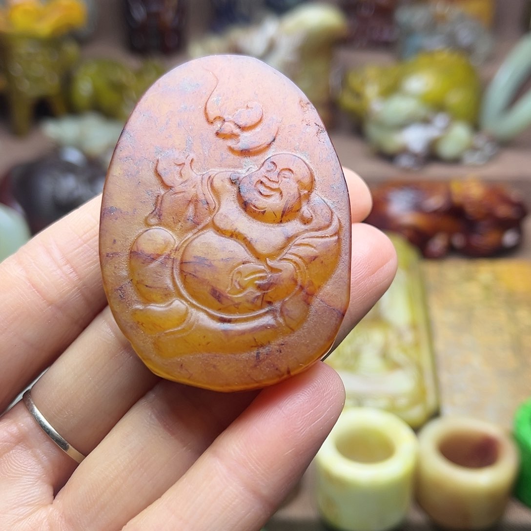 白玉菩提吊坠159。。