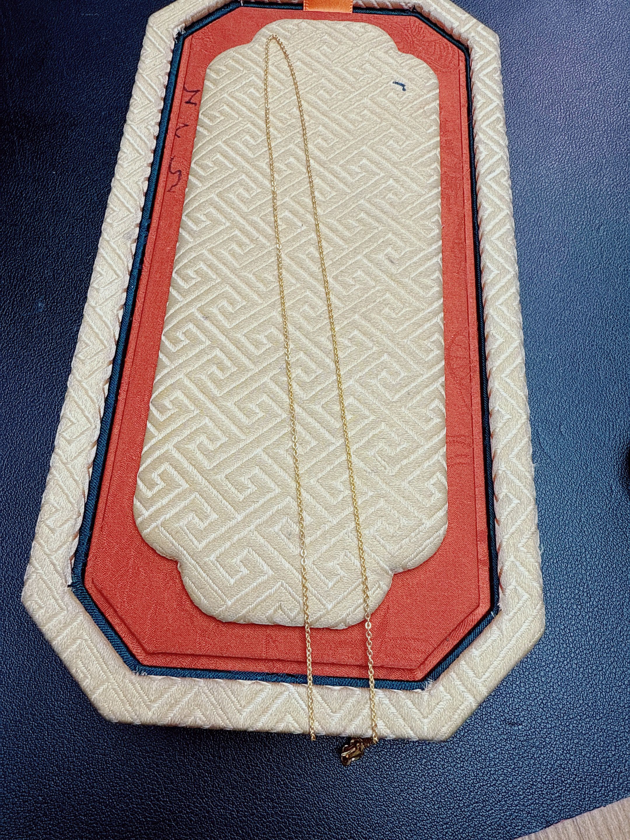 黄色气质百搭锁骨链Q1793