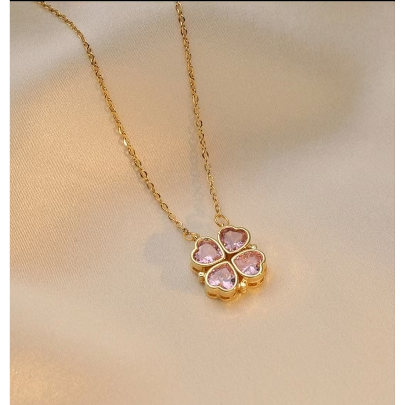 钛钢项链 6021磁吸爱心精致项链