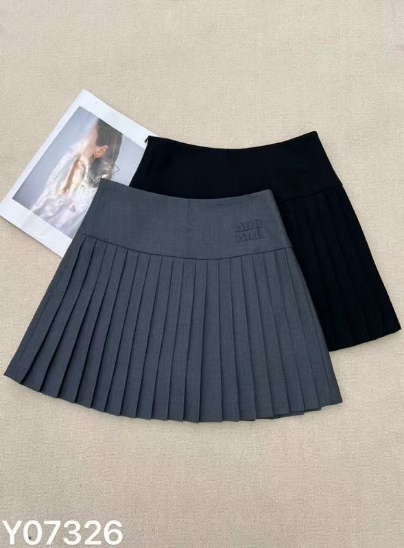 D31589南油爆款气质显瘦短款百褶半身裙