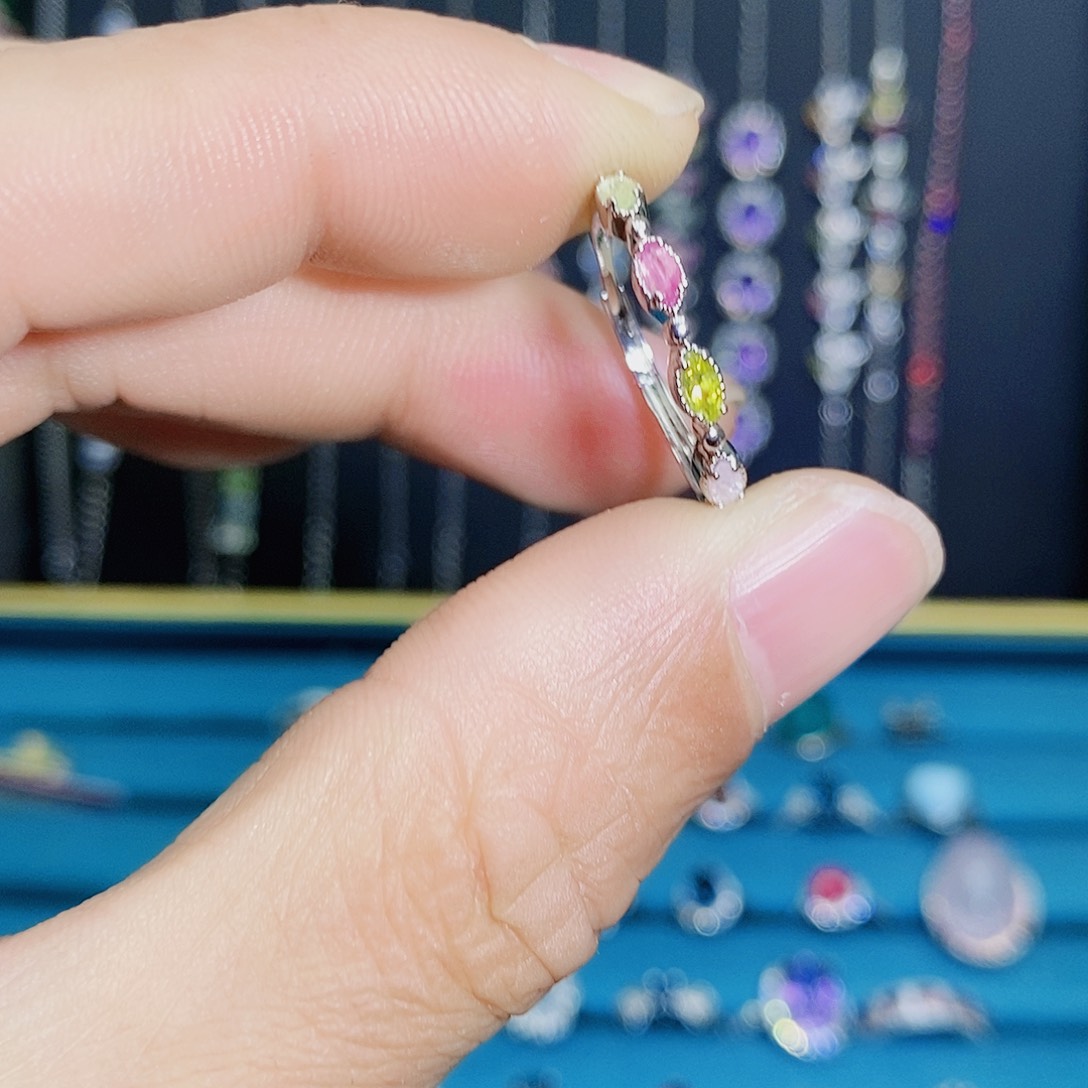 紫晶珠宝半成品银S925镶嵌