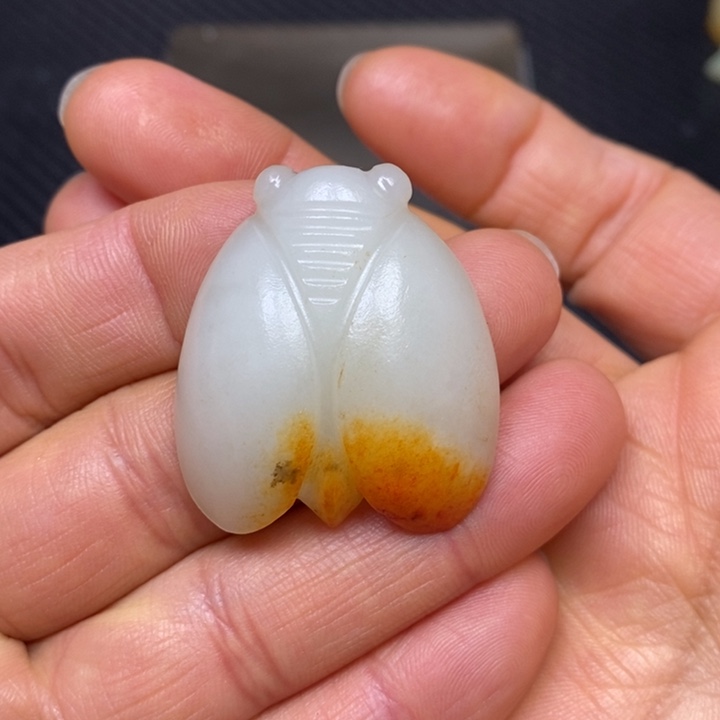 和田玉挂件未镶嵌草**狼