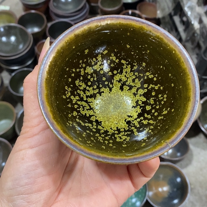 灵***溪茶盏建阳建盏微瑕柴烧