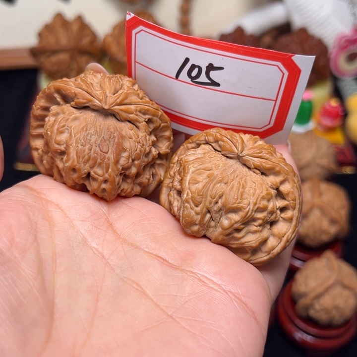 茶***司吊坠文玩核桃41.5全品白狮子蛇105