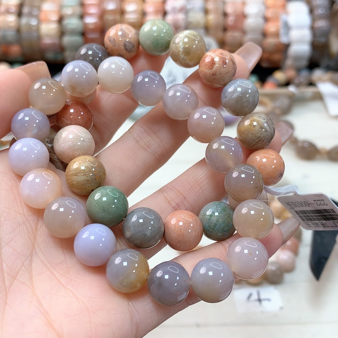 硅化珊瑚（珊瑚玉）手链未镶嵌小**～717