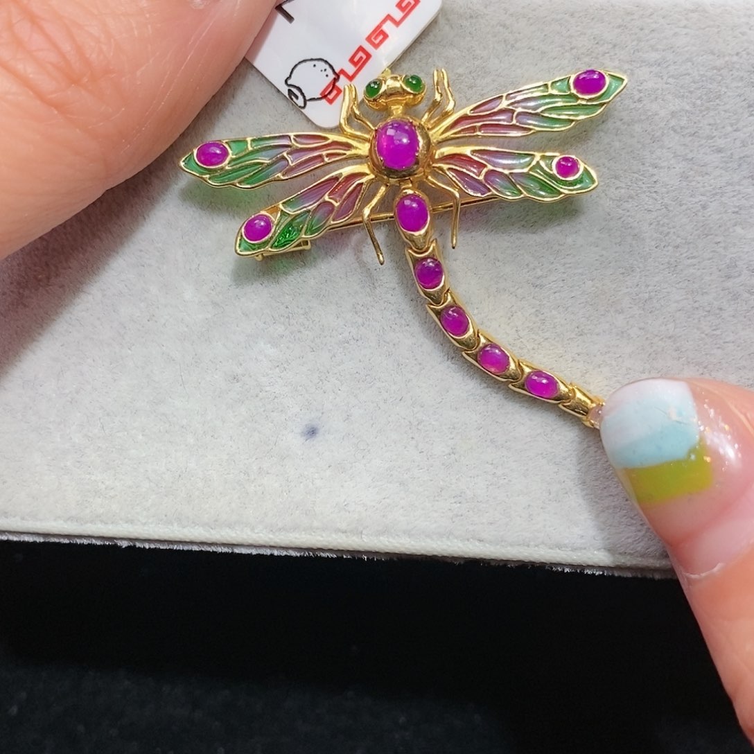 苏纪石（舒俱来）18K金镶嵌吊坠(不含链)